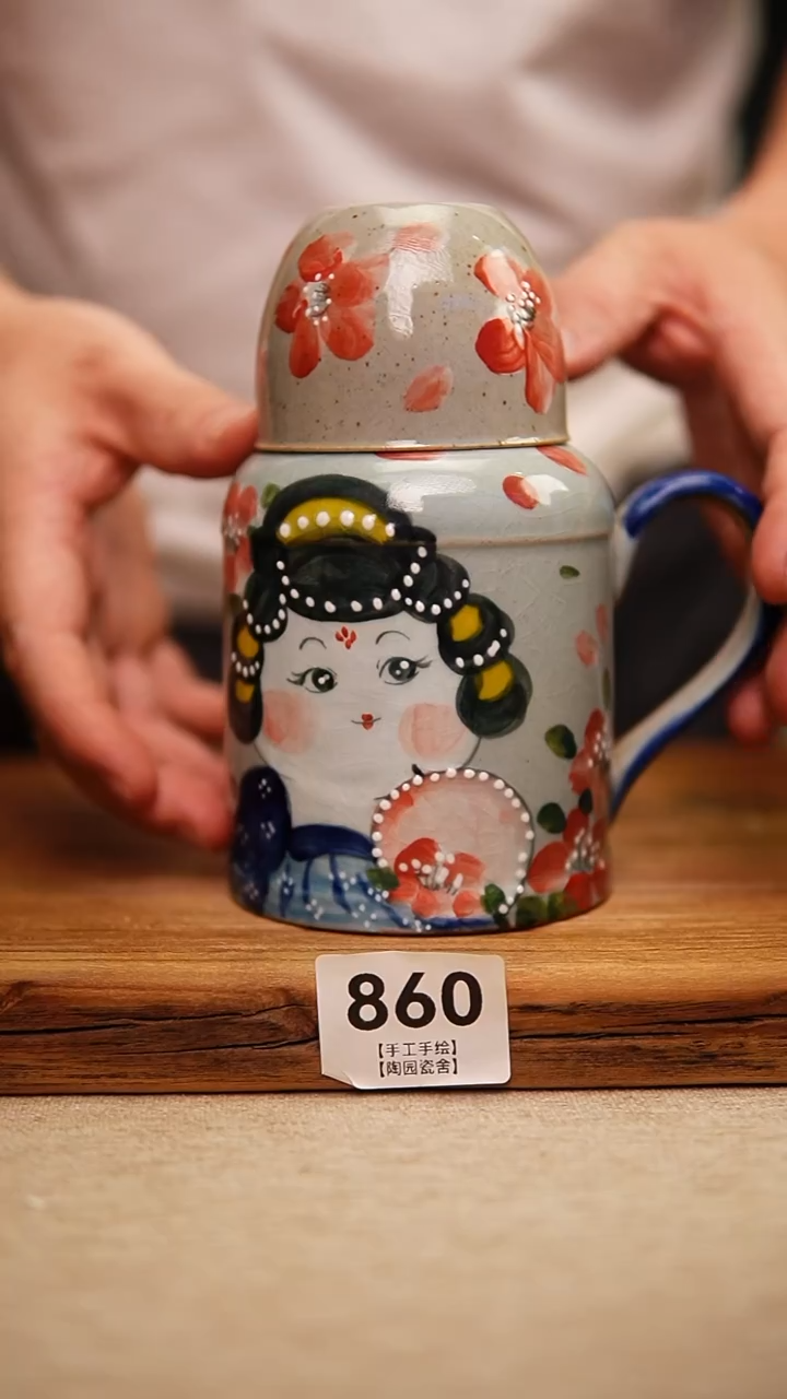@@陶园瓷舍@@纯手工手绘@高温釉下彩