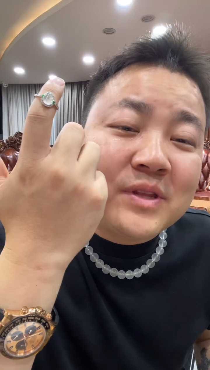 银S925镶嵌戒指翡翠戒指