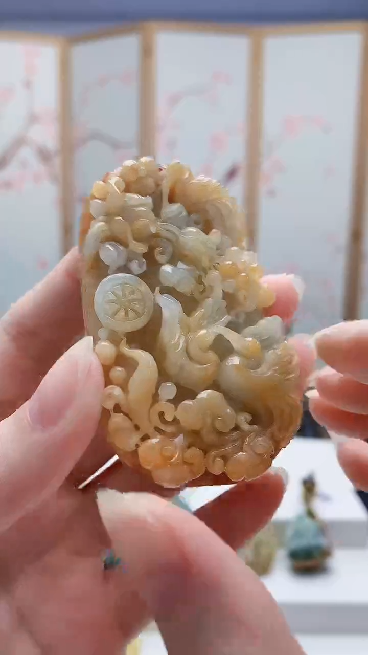 未镶嵌定制翡翠5160ry-毛货挂件74