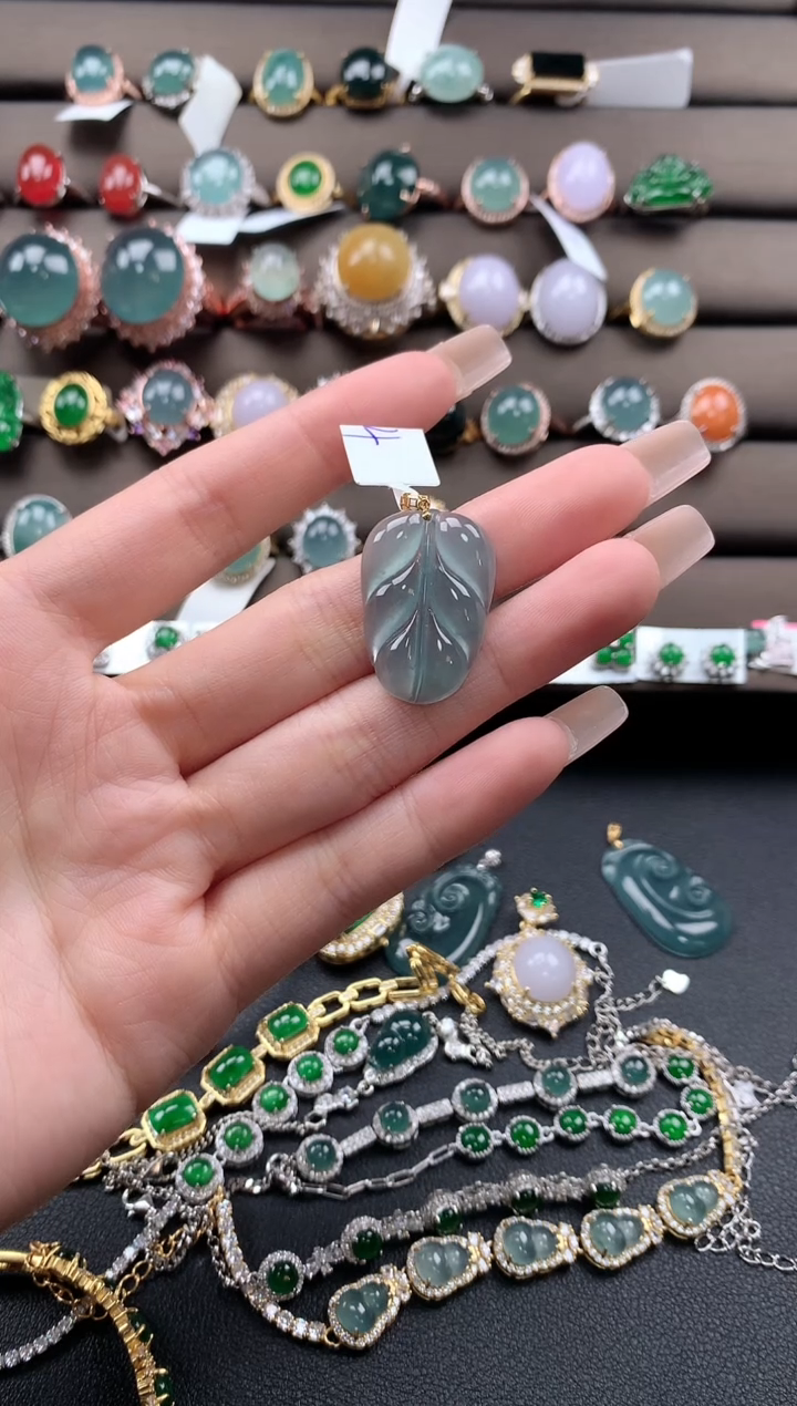【闪购商品】翡翠戒指银S925镶嵌4324343