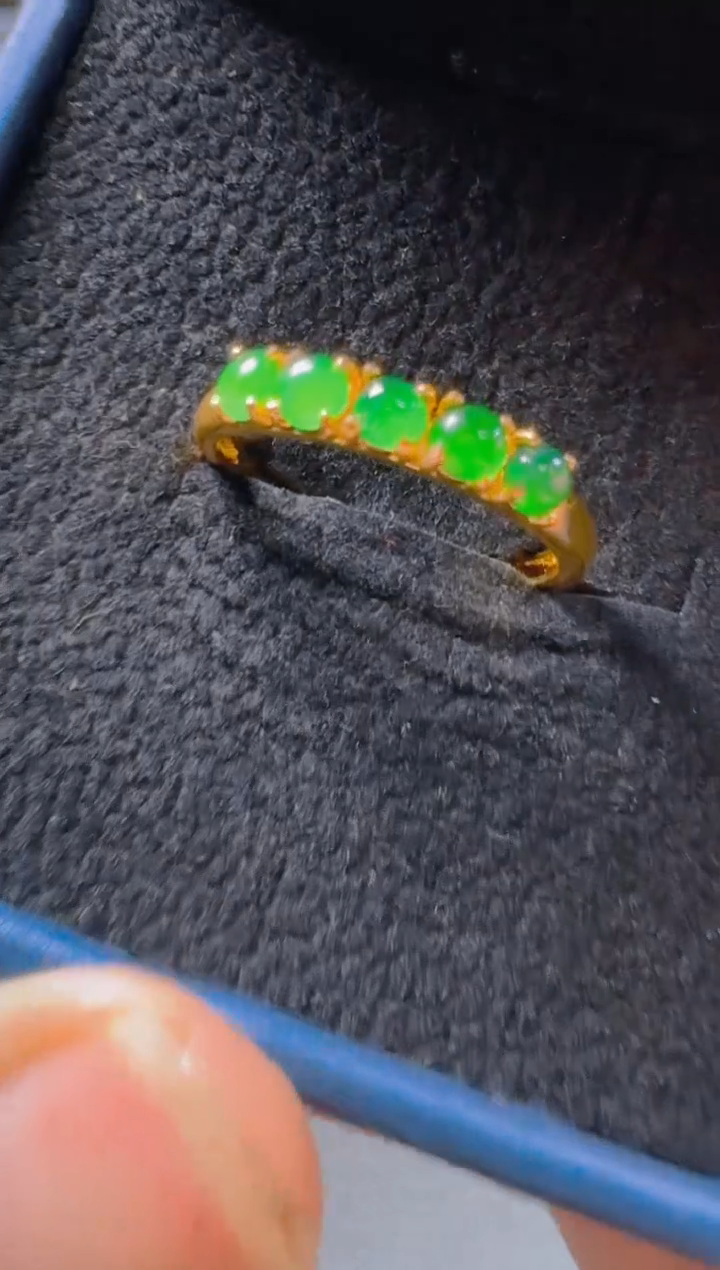 未镶嵌戒指翡翠0701785577多样性发货