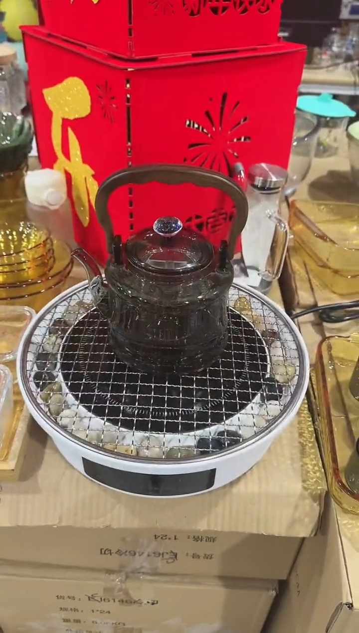 【闪购商品】玻璃无盖款青苹果直播价1壶1炉