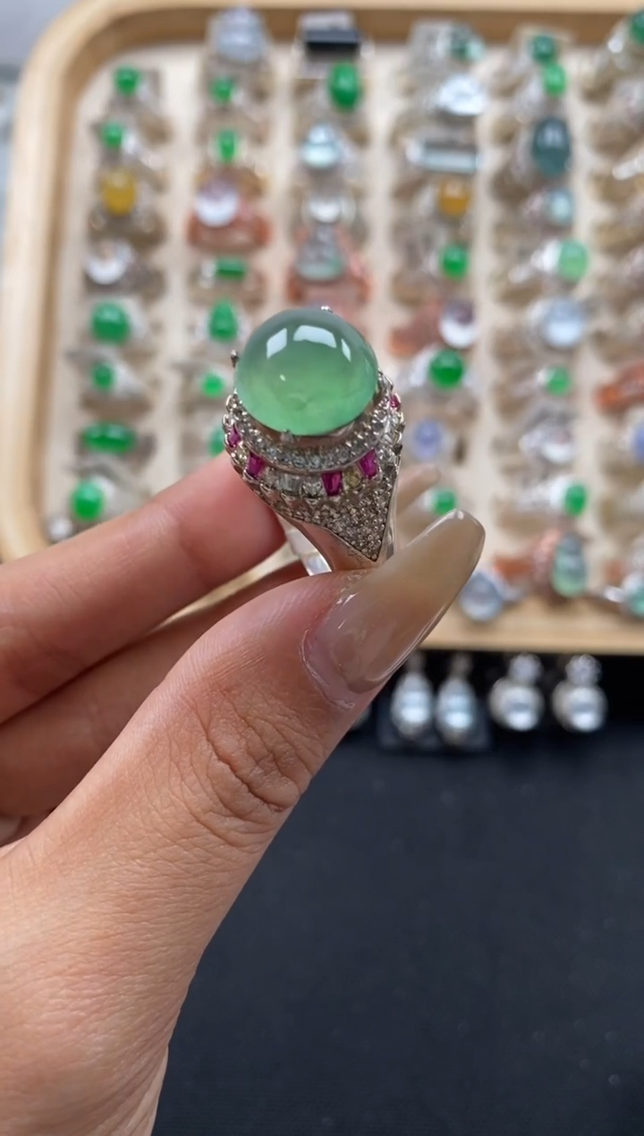 未镶嵌戒指翡翠缅甸天然a货翡翠新年福利