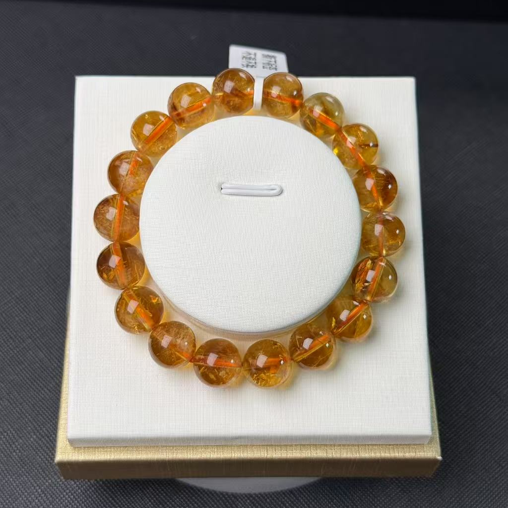 黄塔晶招财宝石素圈百搭款