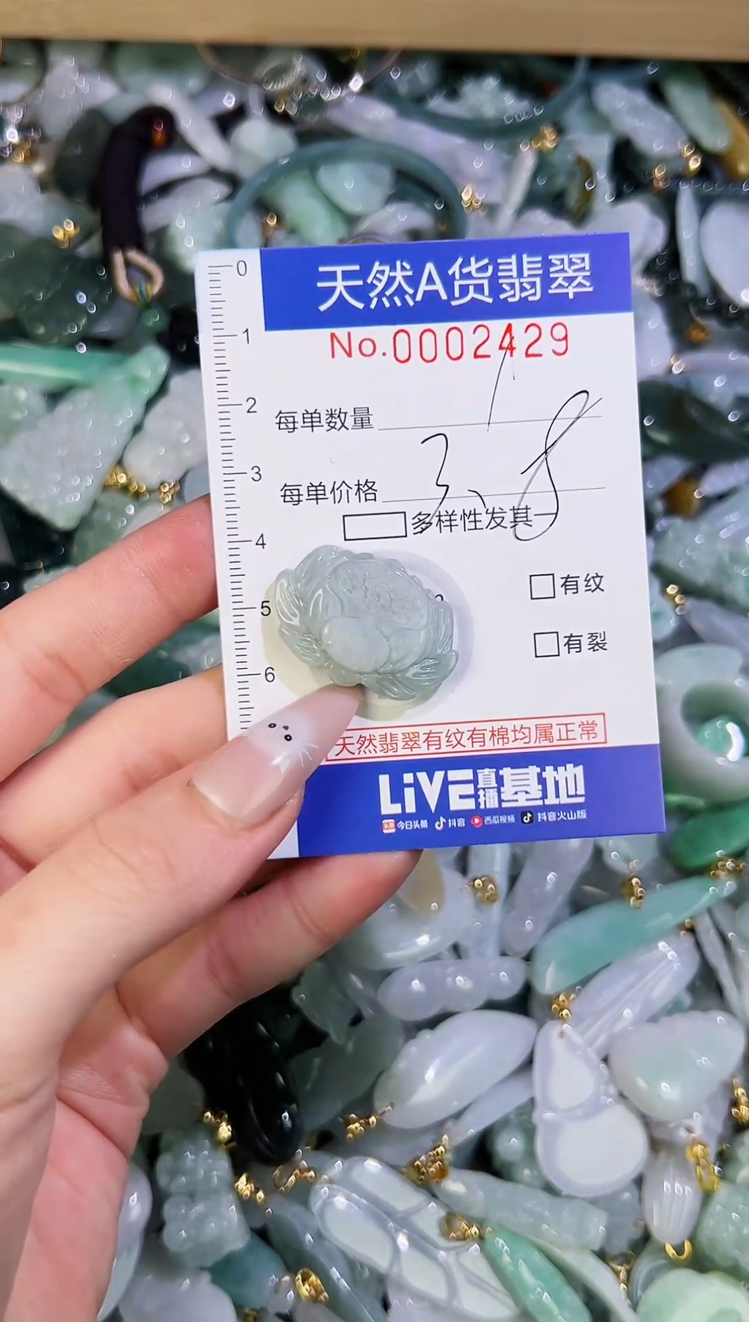【闪购商品】翡翠颈饰未镶嵌天然翡翠A货