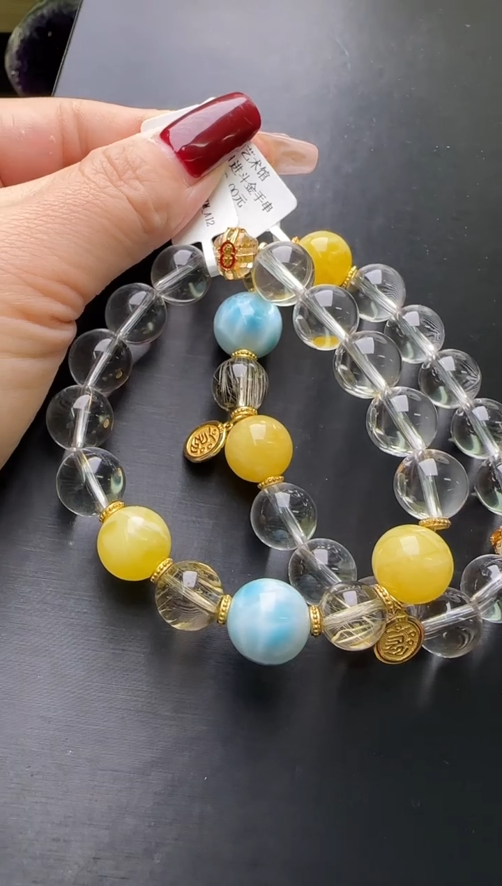 【闪购商品】水晶手串未镶嵌水晶日进斗金手串多样性发一Z70043