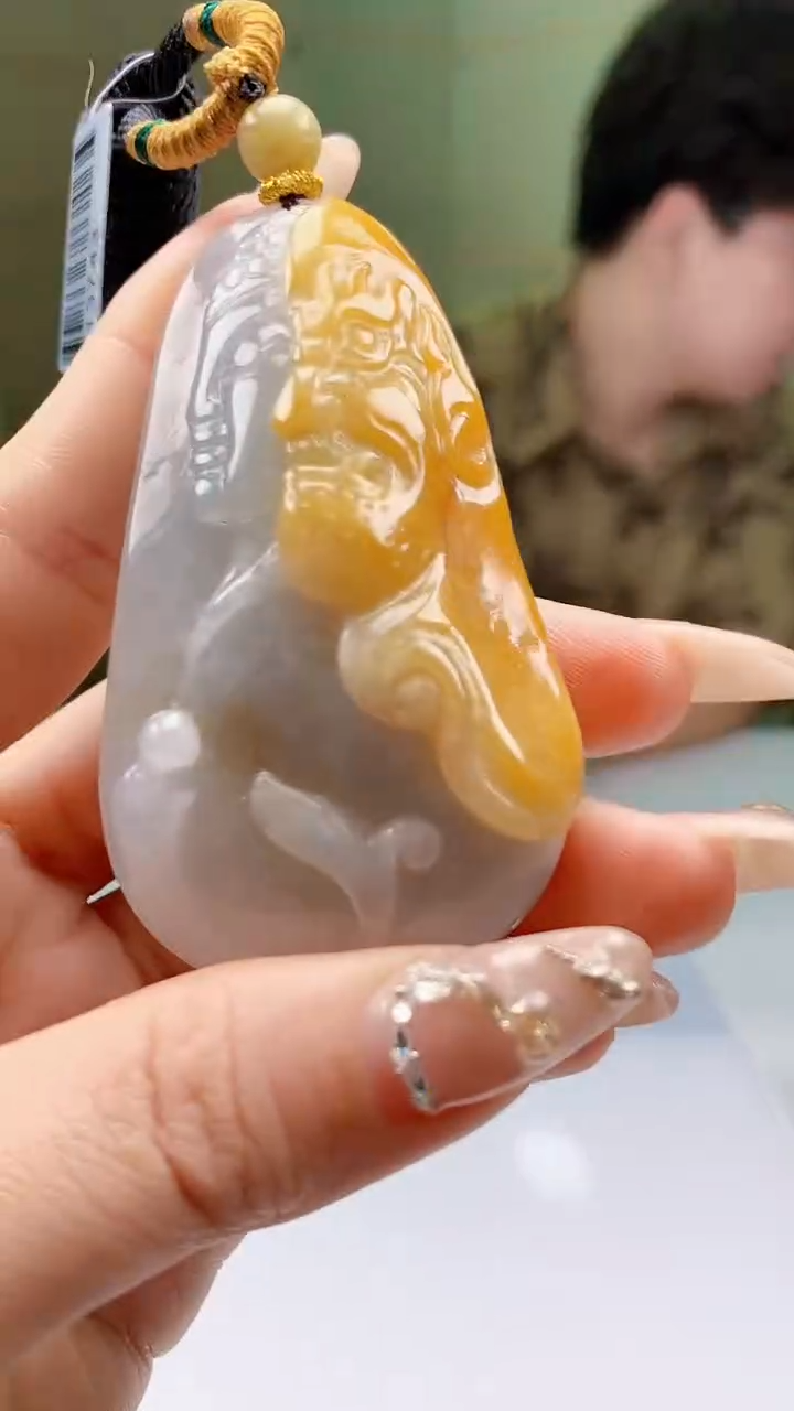 【闪购商品】定制翡翠未镶嵌4688ty-毛货挂件87