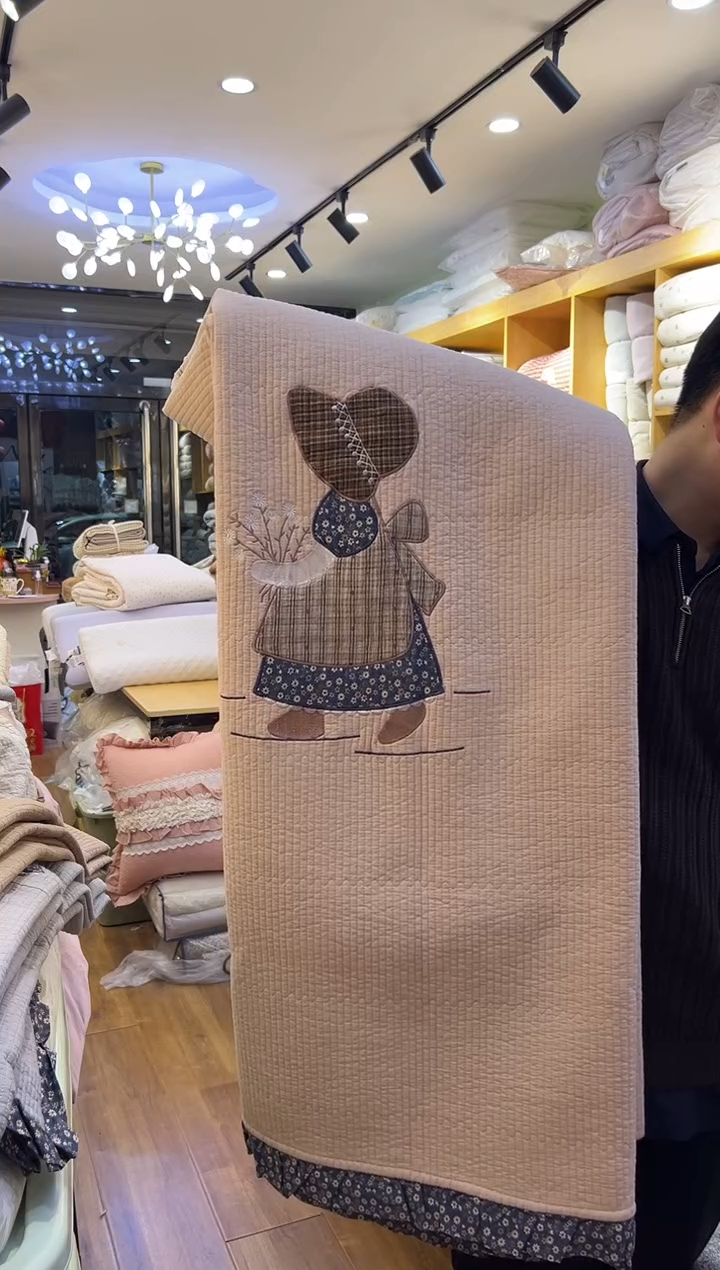 棉韩系 公主床盖 粉色  279