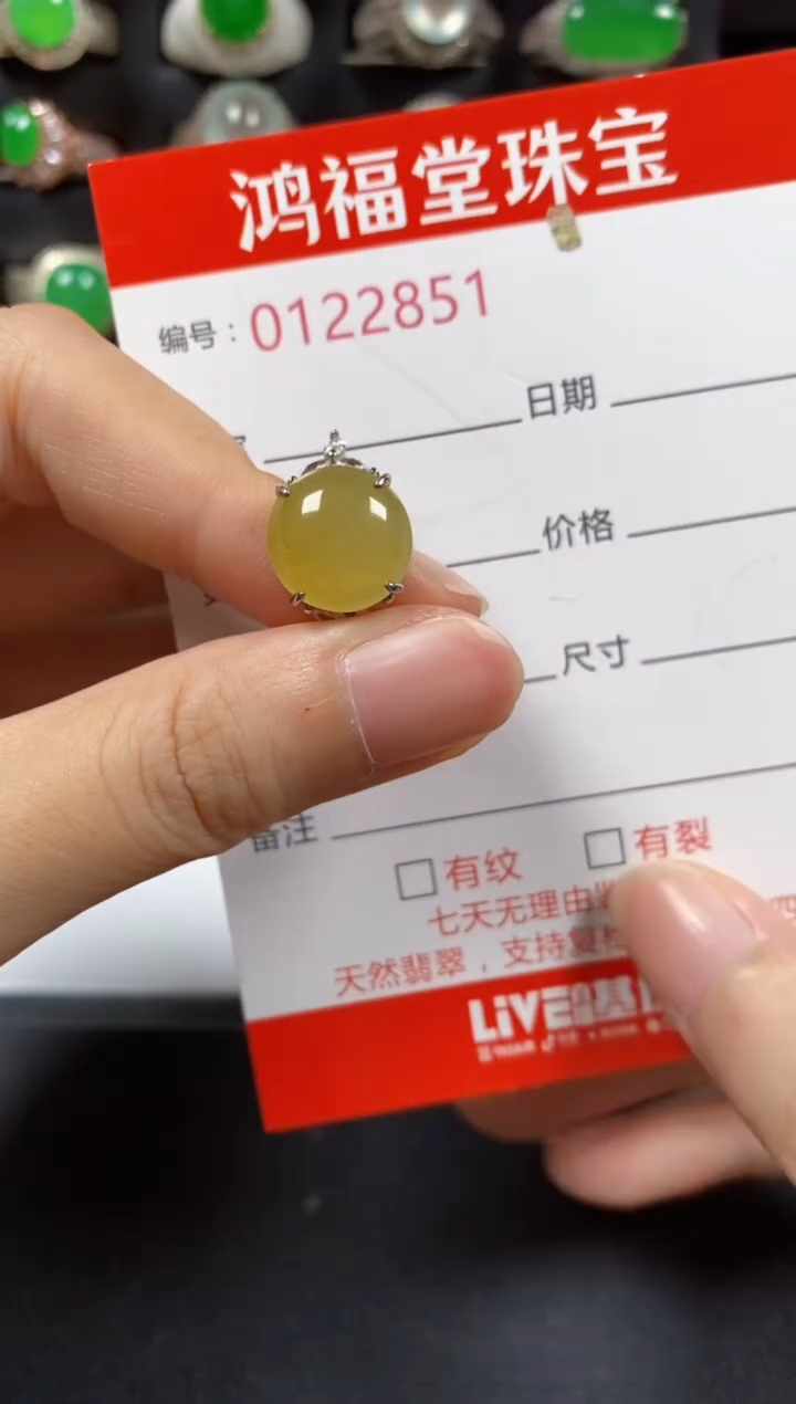 银S925镶嵌戒指翡翠2851