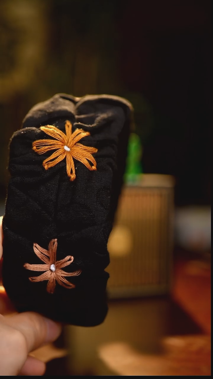 织绣私人定制苗族手工炸毛发箍