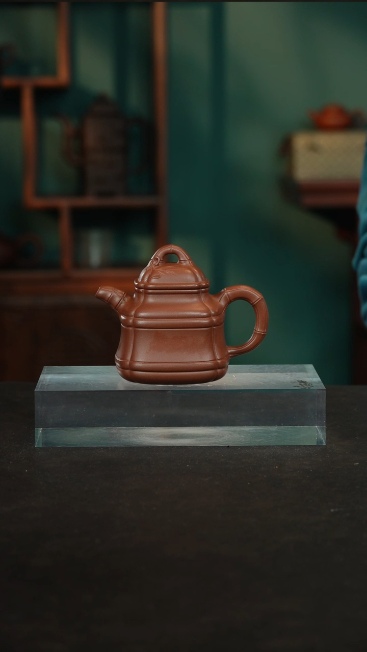 【闪购商品】紫砂茶壶10四方竹鼎