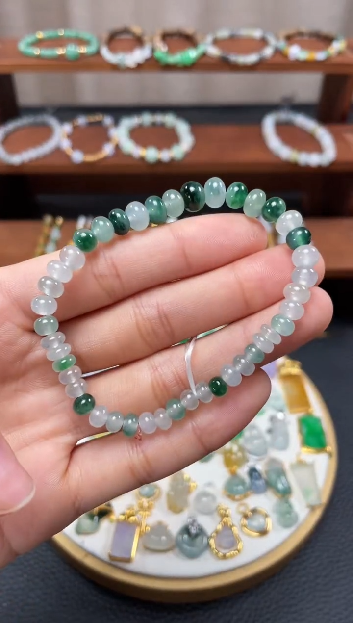 【闪购商品】翡翠套链未镶嵌一个  JK708