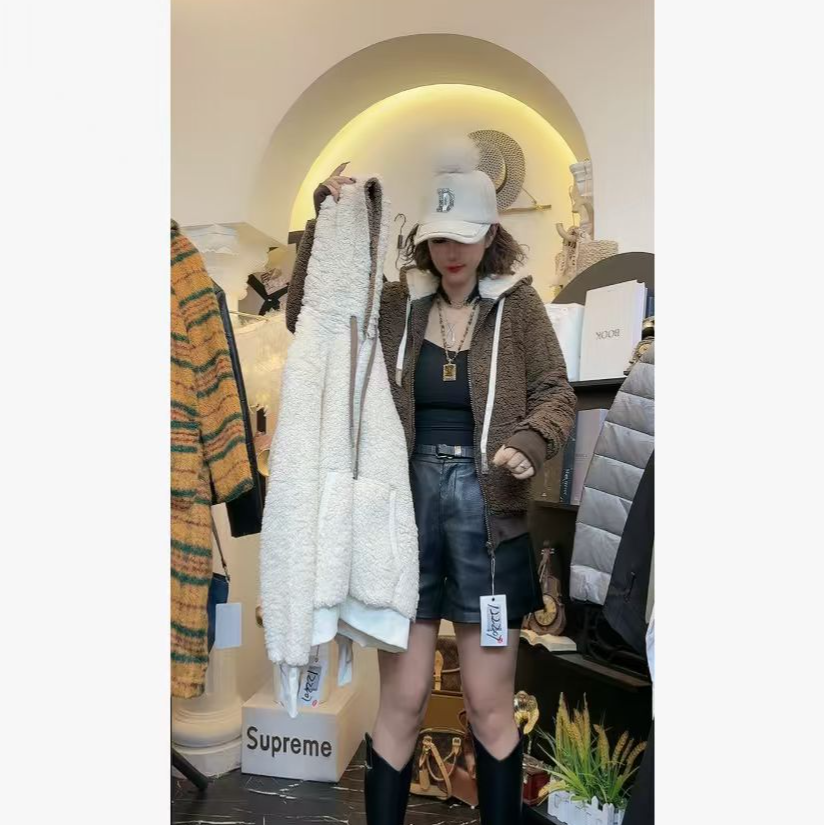 D25 122207 连帽外套女新款超好看加厚短款棉服