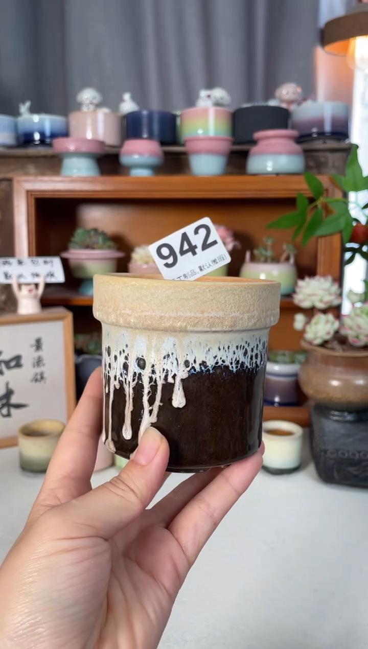 瓷片940知木小芳花盆