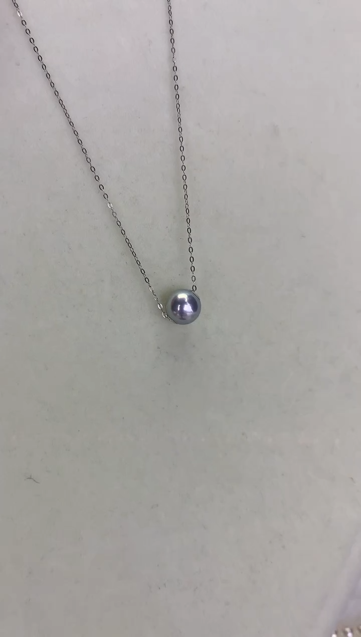 18K金镶嵌DA海水珍珠 GD064 8-8.5 真多麻路路通