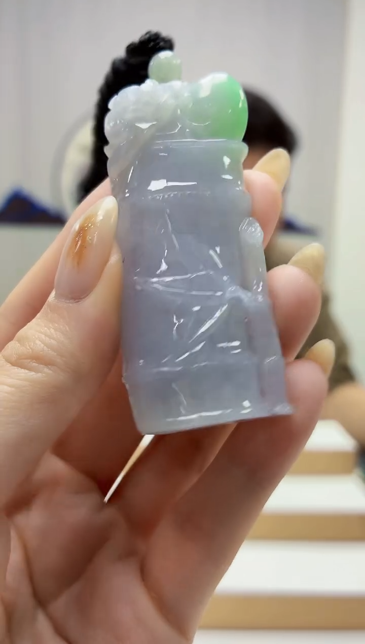 未镶嵌定制翡翠4917jw-毛货挂件39