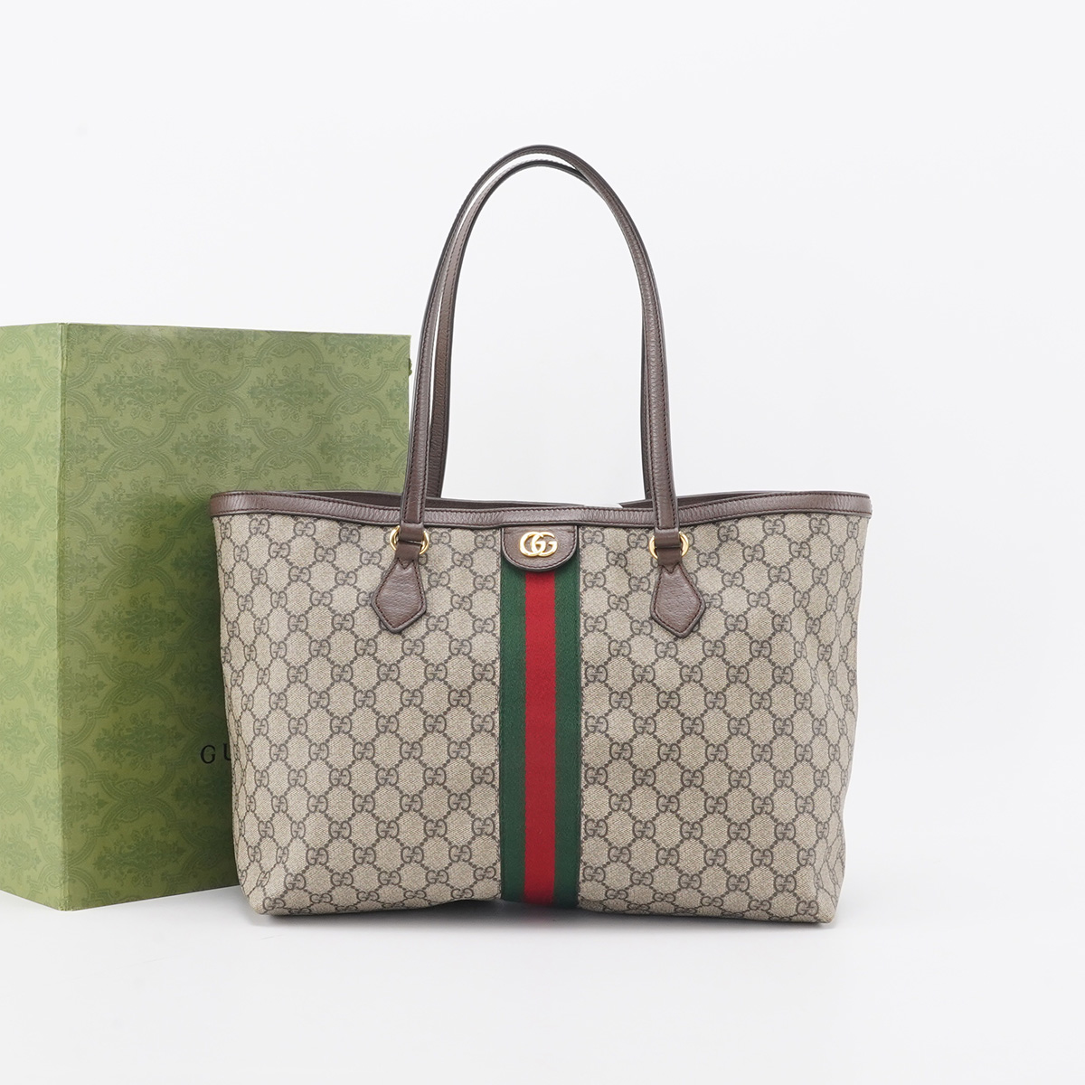 95新 GUCCI/古驰 ophidia托特包中号【静文】BGH004250002
