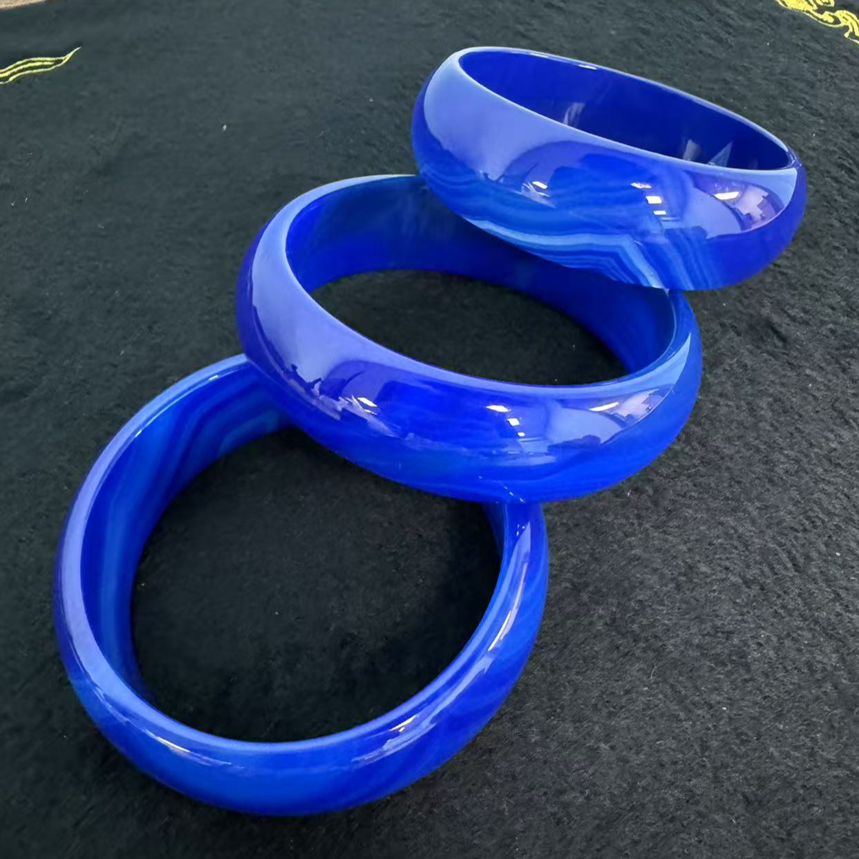 【刘少文】2025秋季时尚-星际之蓝玛瑙手镯-MZ-E108-多样性只发一件