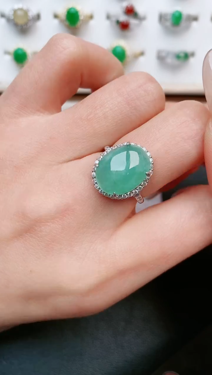 【闪购商品】翡翠戒指银S925镶嵌.....