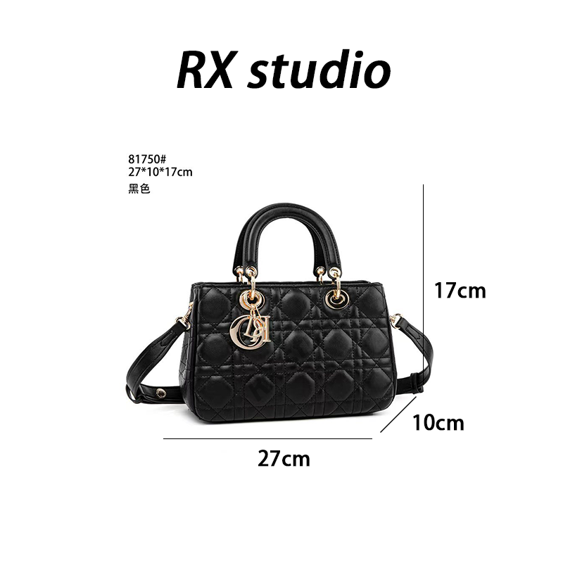 【南沙瑞熙】QYX-81750-黑色-(高货）轻奢小众时尚百搭女士包包