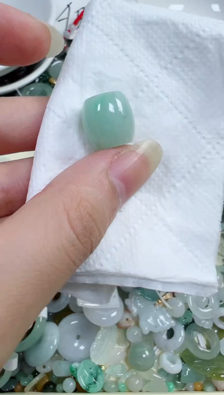 翡翠裸石185号链接，A货翡翠