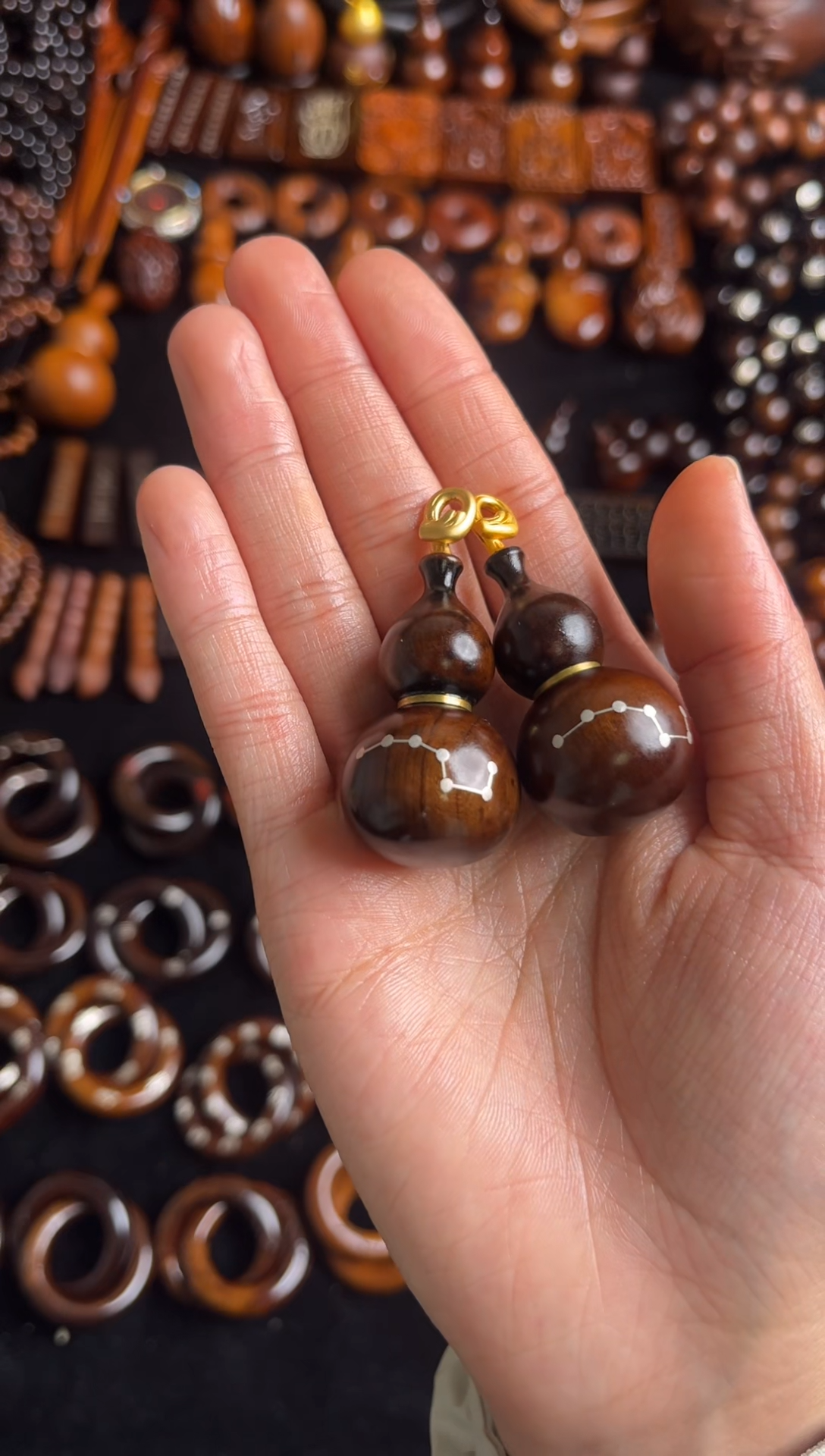 枣木雷击枣木玉化七星葫芦