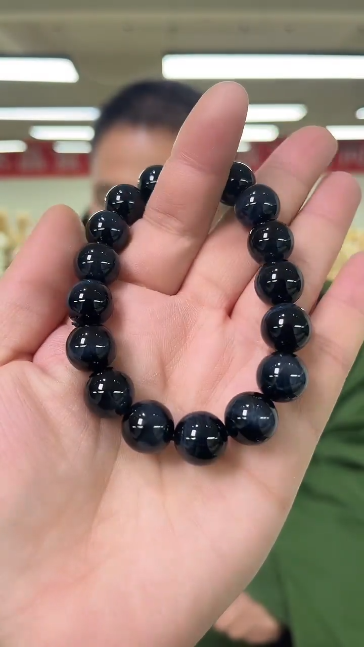 【闪购商品】木变石（虎睛石）手链未镶嵌天然手串多样性发一12mm