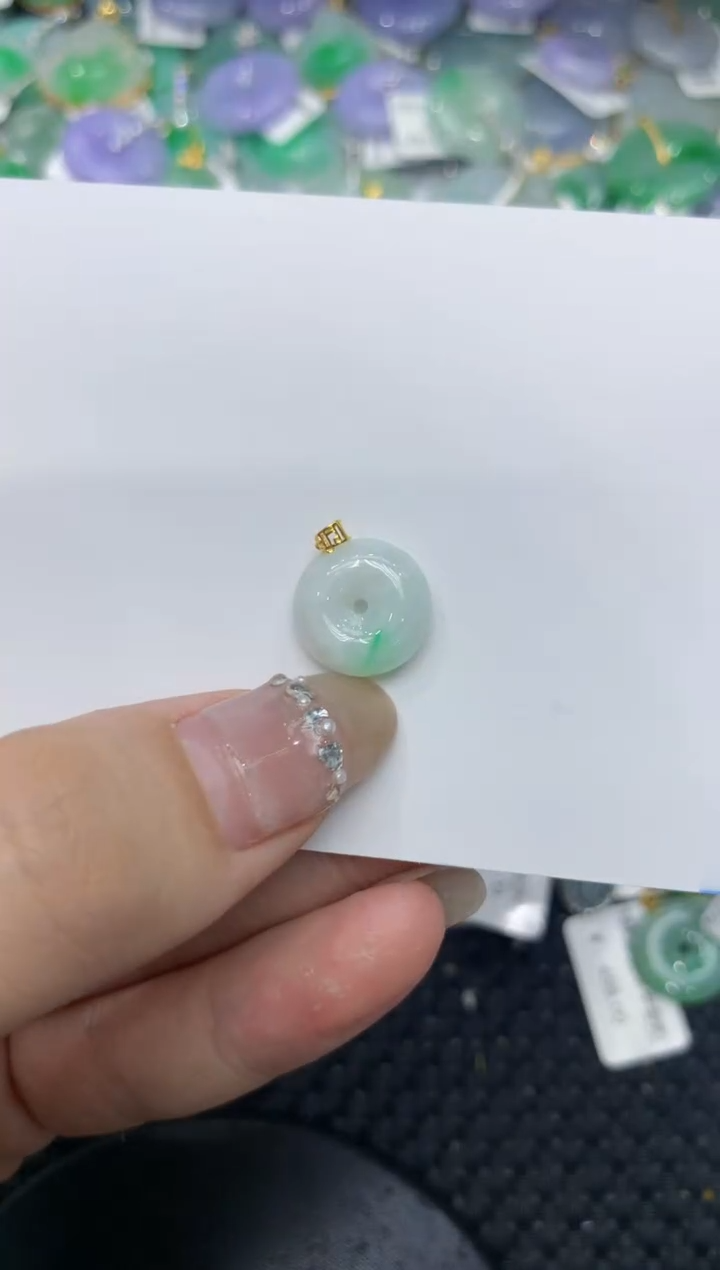 【闪购商品】翡翠颈饰18K金镶嵌222222222