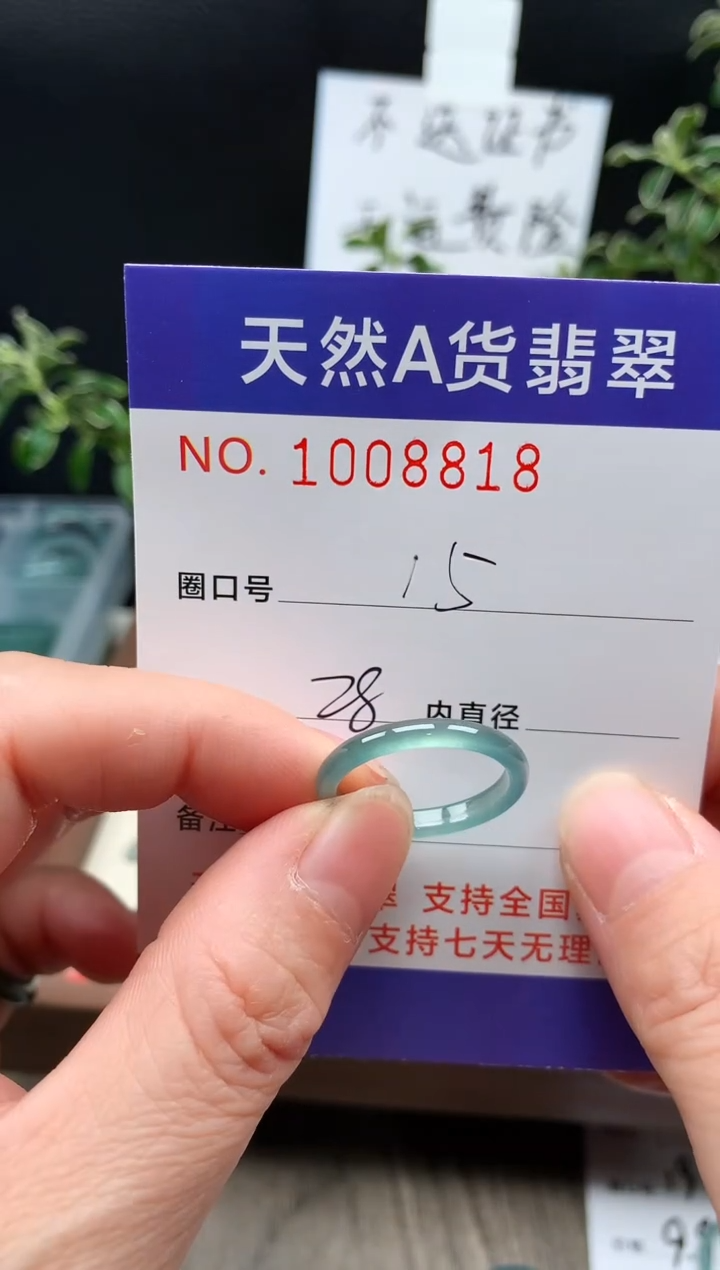 未镶嵌戒指翡翠15#