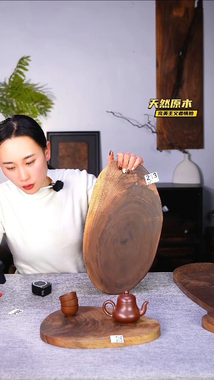 木北美黑胡桃原木.干裂疤结不属于商品质量问题完美主义者慎拍