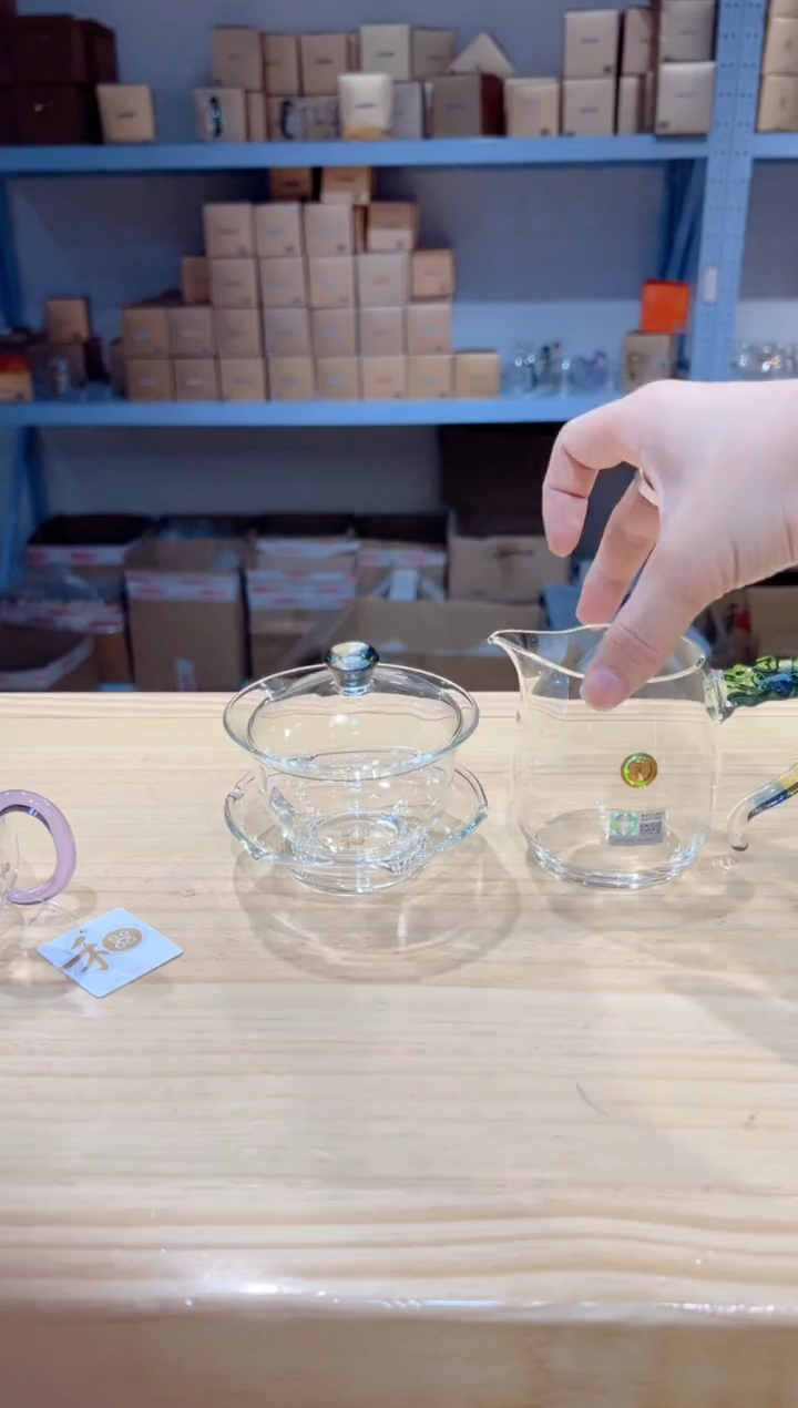 禾器-沁莲盖碗-迷翠+隆宇茶海迷翠+隆杯迷翠1只