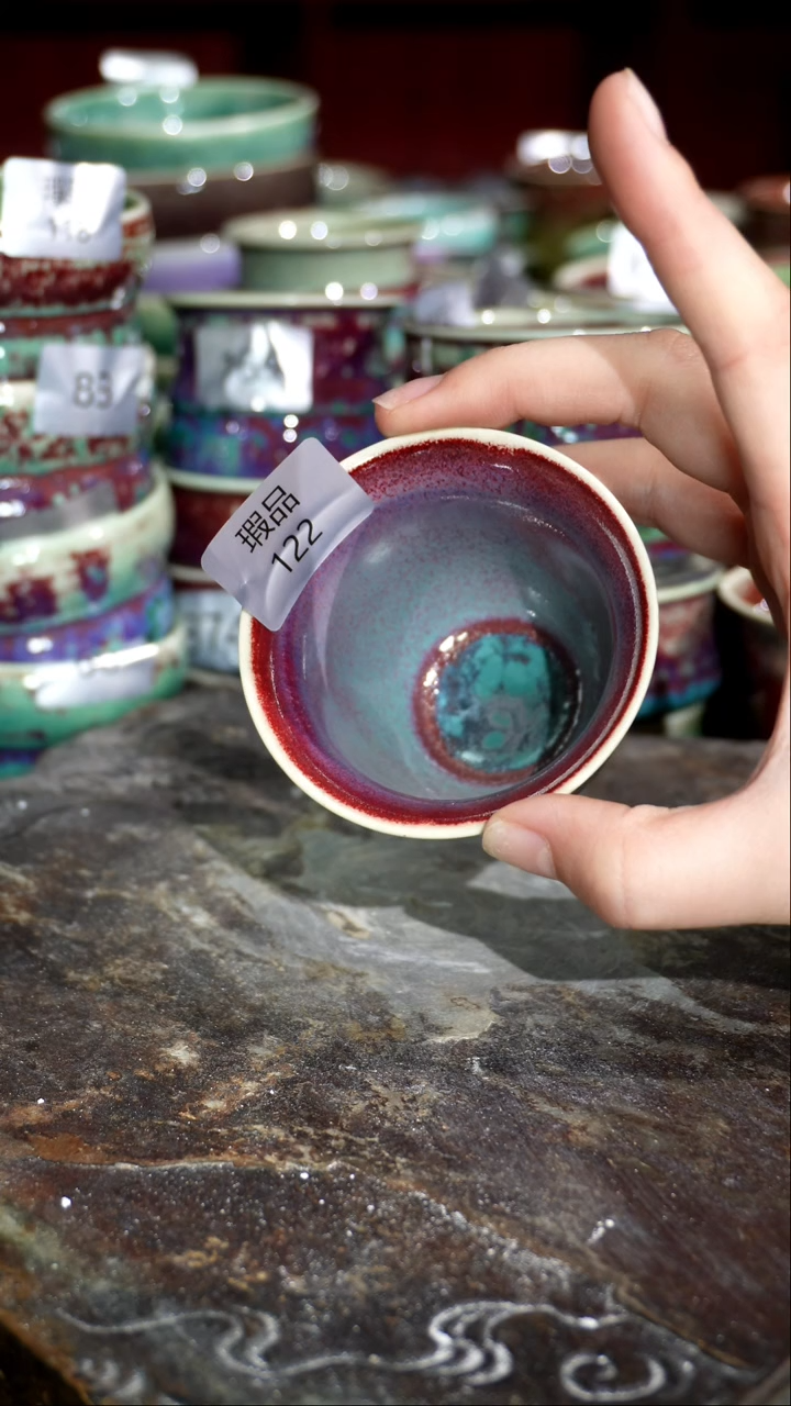 摆件精品窑变钧瓷茶器