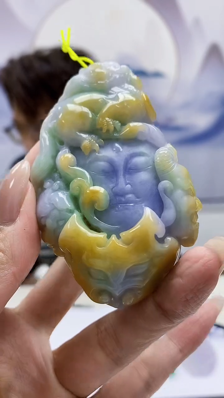 定制翡翠未镶嵌5159MM-毛货挂件131