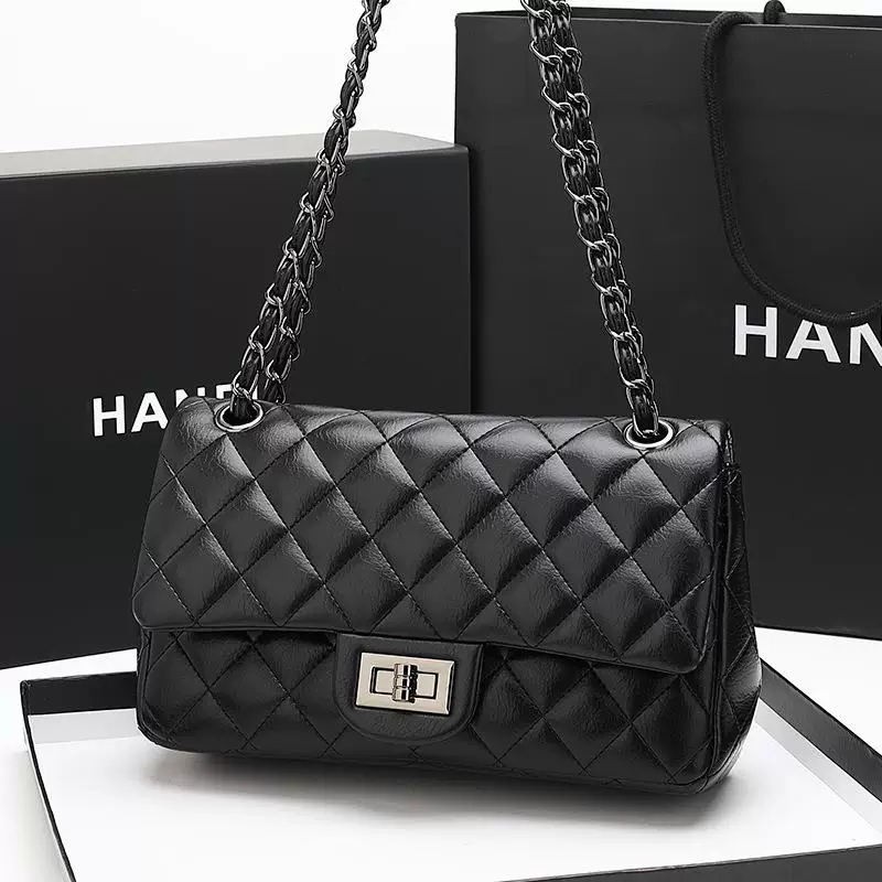 单肩包斜跨斜挎包流浪包小香风欧美时尚绣线时尚百搭