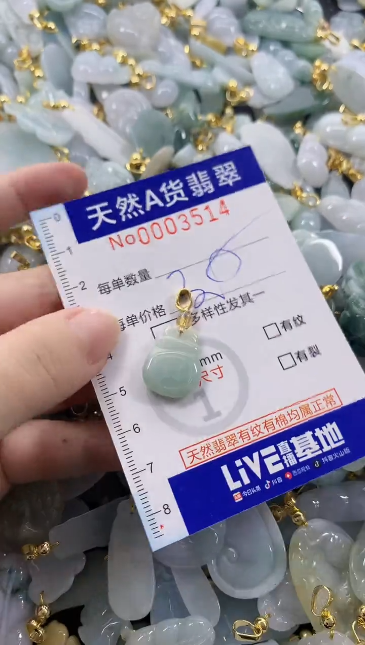 颈饰未镶嵌翡翠天然A货翡翠