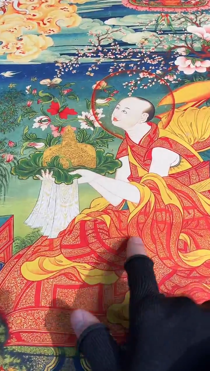 卷轴画路路的唐卡tk160