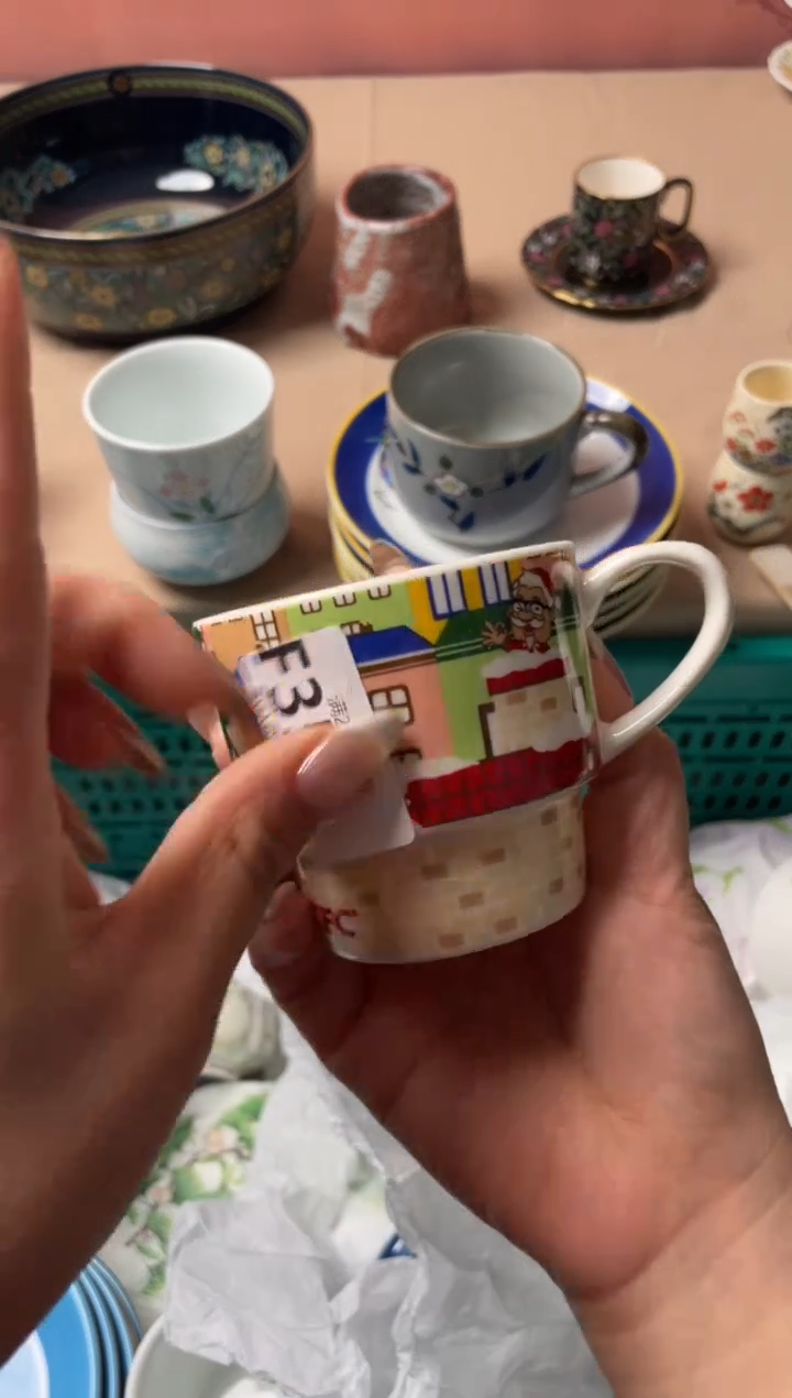 瓷片蓝*瓷器瓷器F356