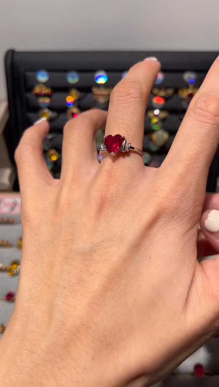 【闪购商品】红宝石戒指银S925镶嵌486153