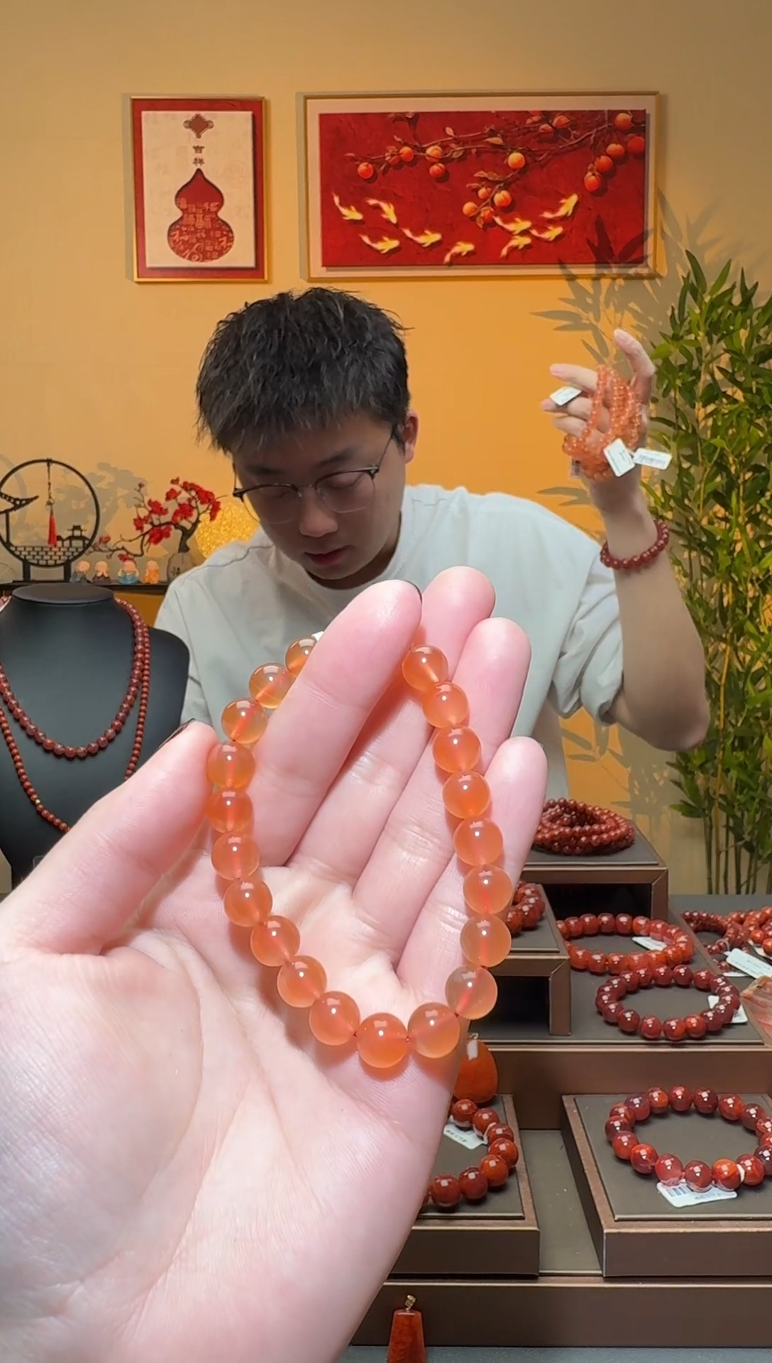 【闪购商品】南红玛瑙手串未镶嵌一条8mm+ 多样性发货