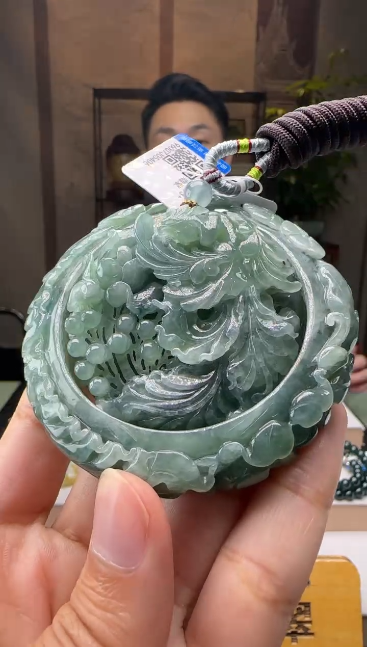 颈饰未镶嵌翡翠一套+底座XM@@960Q7J05406