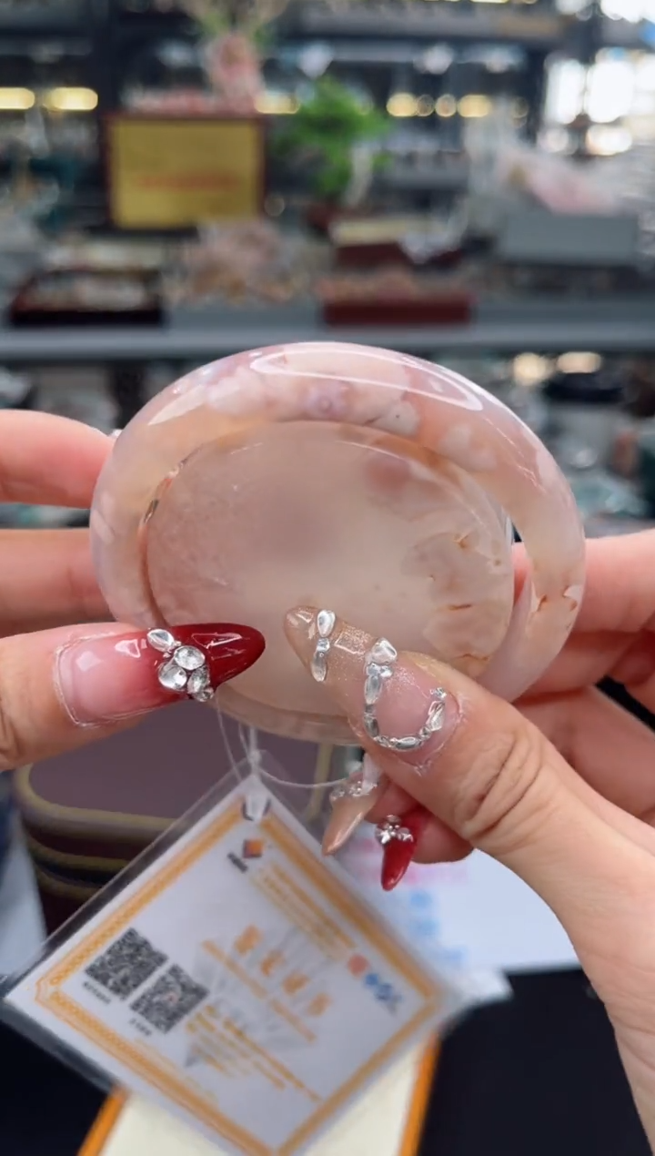 【闪购商品】石英质玉手镯未镶嵌55圈口（赠品镯心）6455158