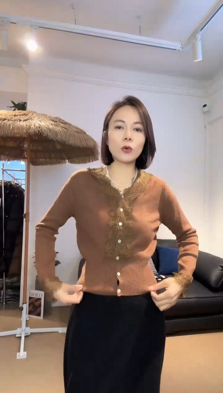 咖色毛衫时尚6220