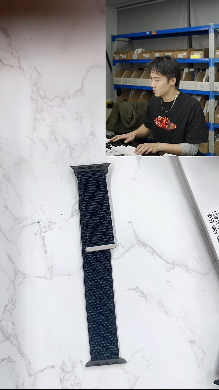 准新品小表盘 二手表带 午夜色 尼龙回环 