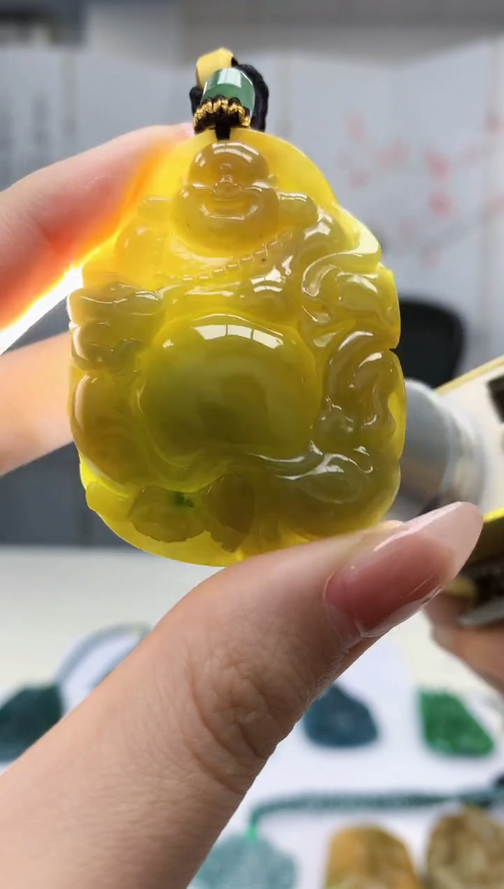 【闪购商品】定制翡翠未镶嵌5152jw-毛货挂件