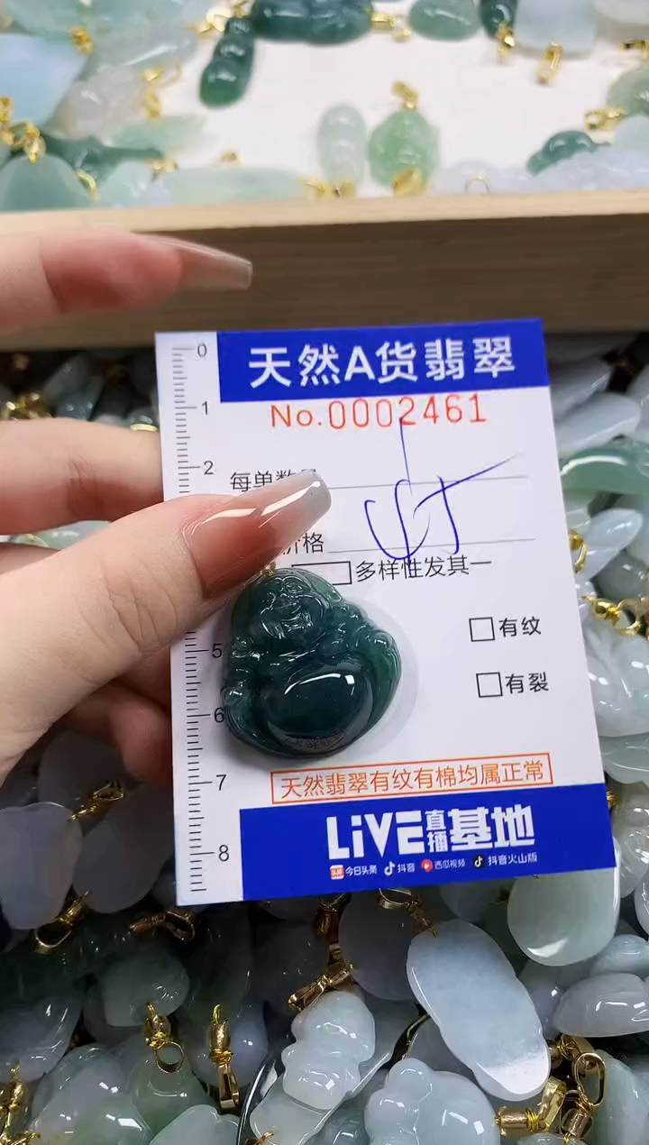 颈饰未镶嵌翡翠天**命天然A货翡翠