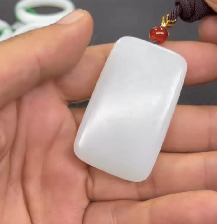 【老郑家】和田玉无事牌挂件(多样性发1件)  