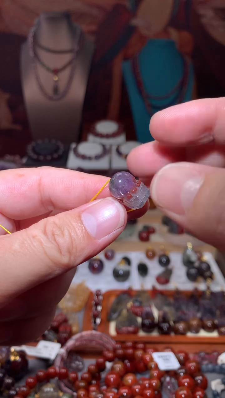 未镶嵌珠宝半成品水晶s****e极光貔貅单颗（不退换）