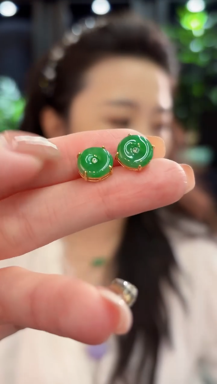 未镶嵌翡翠耳饰缅甸A货/多样性发货/一件