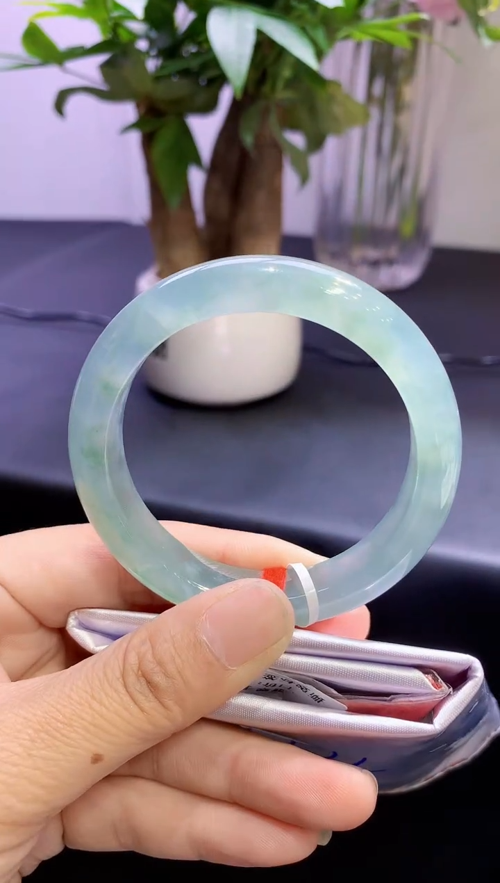 未镶嵌手镯翡翠翡翠手镯圈口53.3-t147-全款8.8万-定金2万