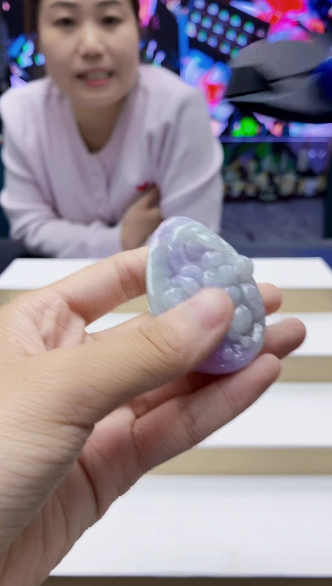 未镶嵌定制翡翠-毛货挂件75